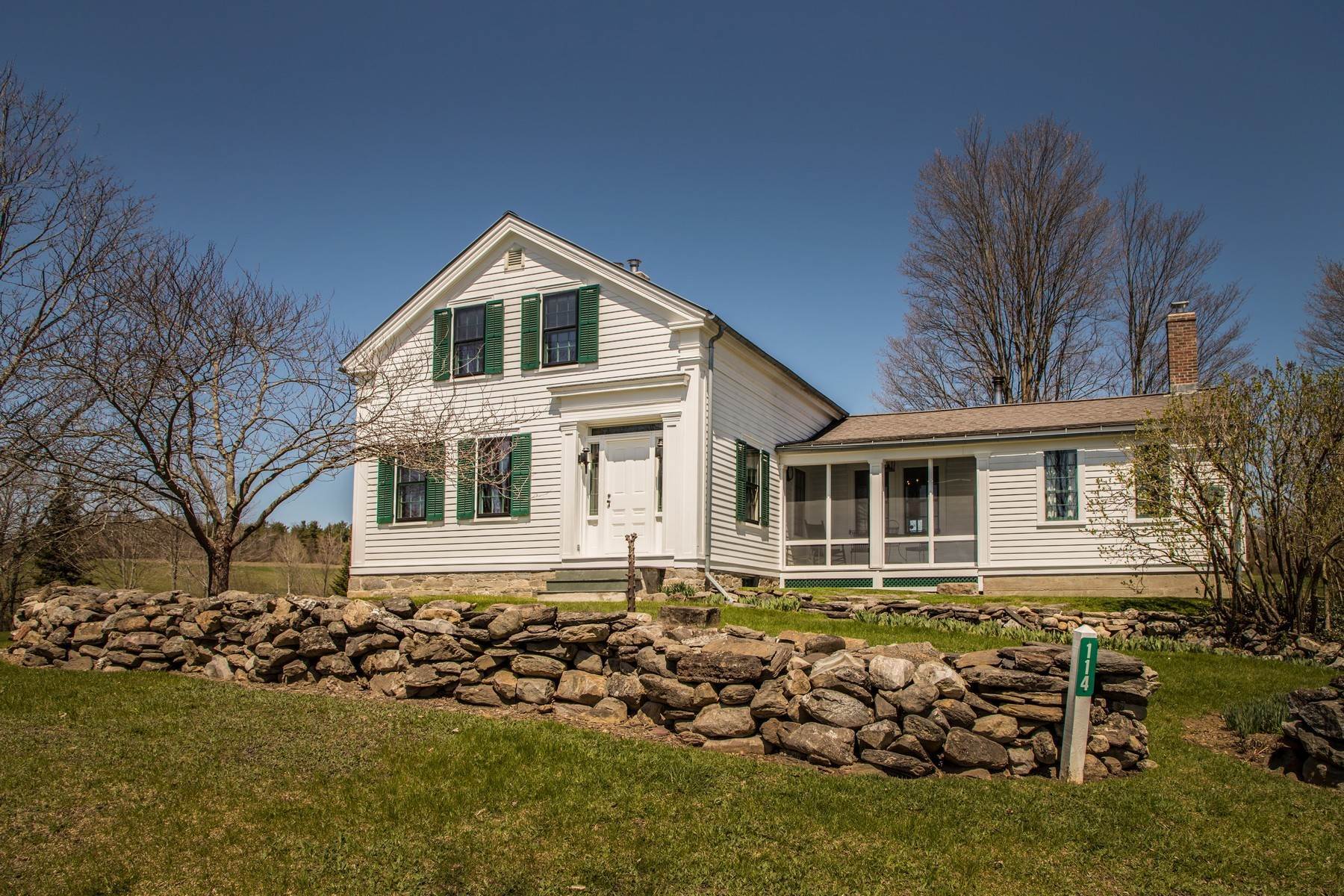 Single Family Homes for Sale at A Sense of History with a Modern Touch 114 Glenn Road Benson, Vermont 05731 United States