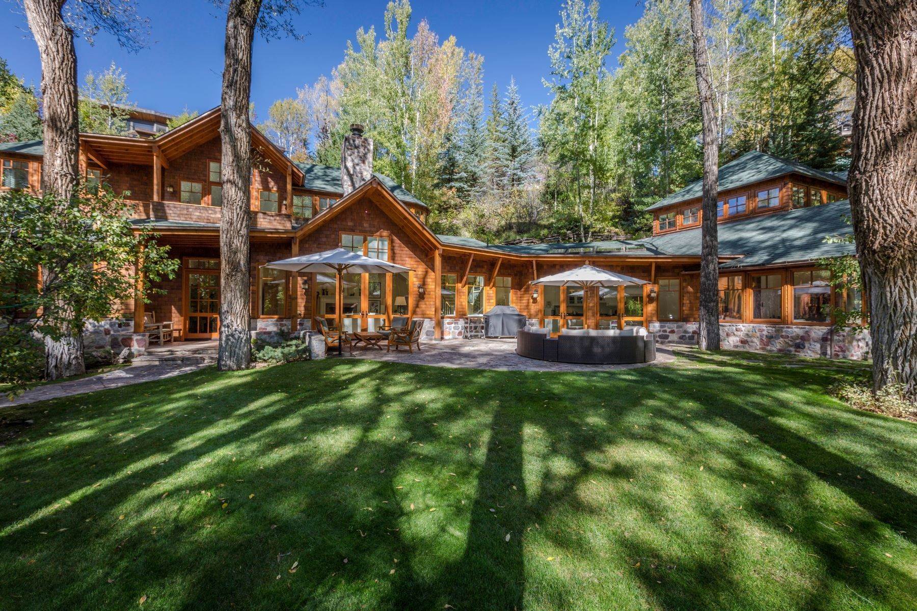 Single Family Homes for Sale at Privacy Serenity and Elegance Aspen Estate 728 E Francis Street Aspen, Colorado 81611 United States