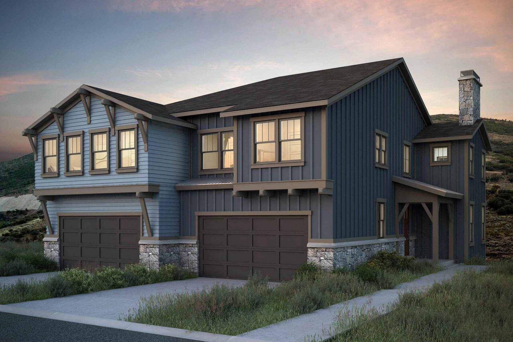 Townhouse for Sale at New Construction Townhome Just Minutes From Park City 12864 N Belaview Way, Lot #30 Hideout Canyon, Utah 84036 United States
