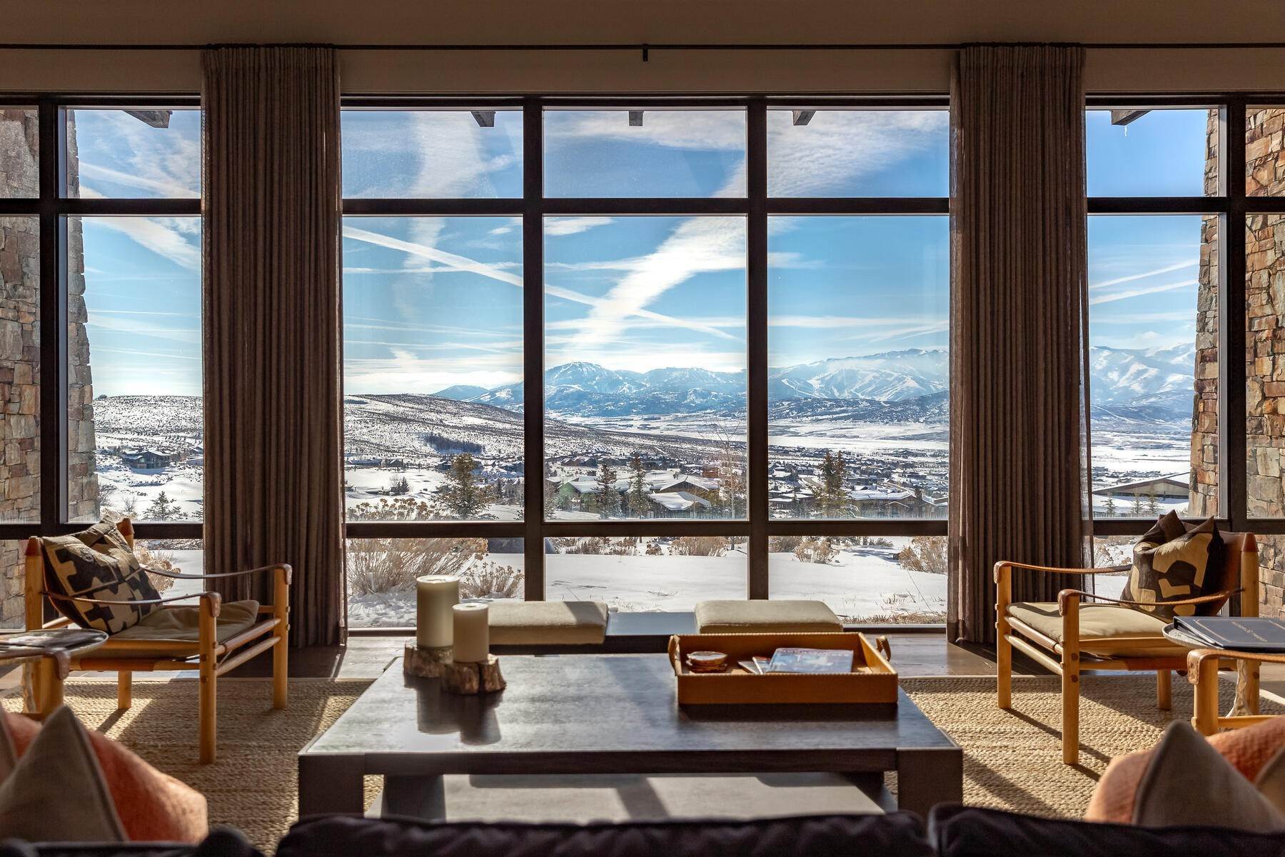 49. Single Family Homes for Sale at Stunning design merge with elevated mountain views overlooking Promontory 9319 Golden Spike Ct Park City, Utah 84098 United States