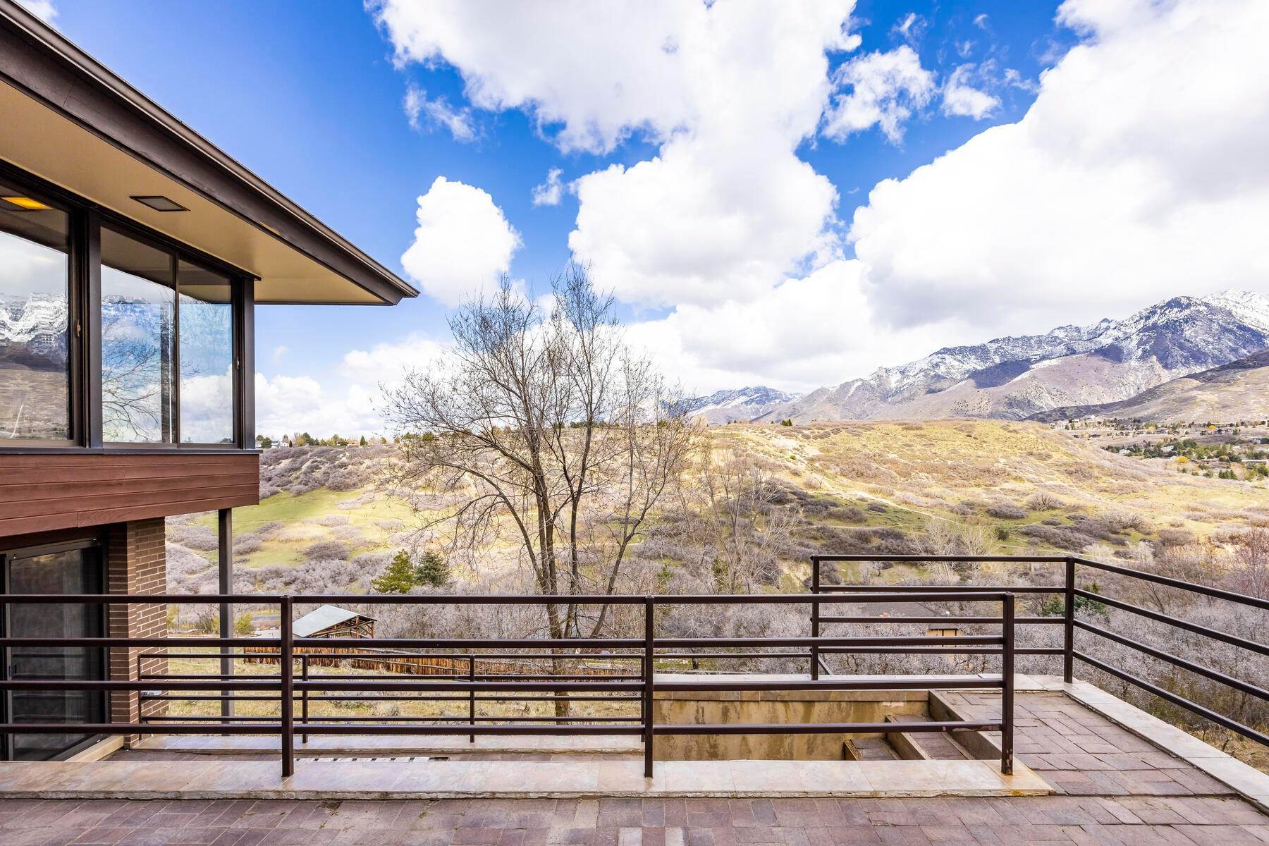 22. Single Family Homes for Sale at Mid Century Modern Home with Views of Little Cottonwood Canyon 2496 E Charros Rd Sandy, Utah 84092 United States