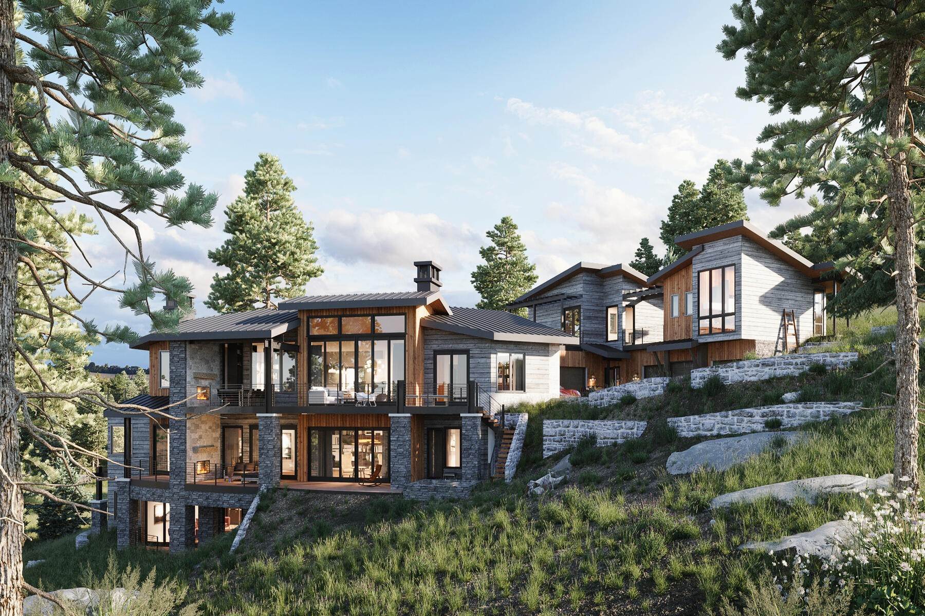 Single Family Homes for Sale at Stunning design merge with elevated mountain views overlooking Promontory 9319 Golden Spike Ct Park City, Utah 84098 United States
