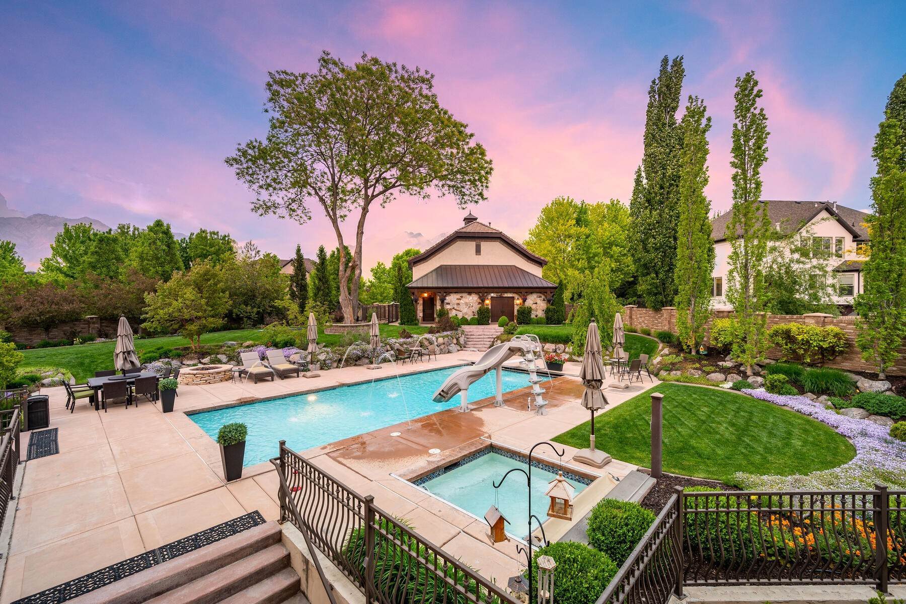 41. Single Family Homes for Sale at Luxurious Tuscan Inspired Chateau 7895 Cabellero Dr Cottonwood Heights, Utah 84093 United States