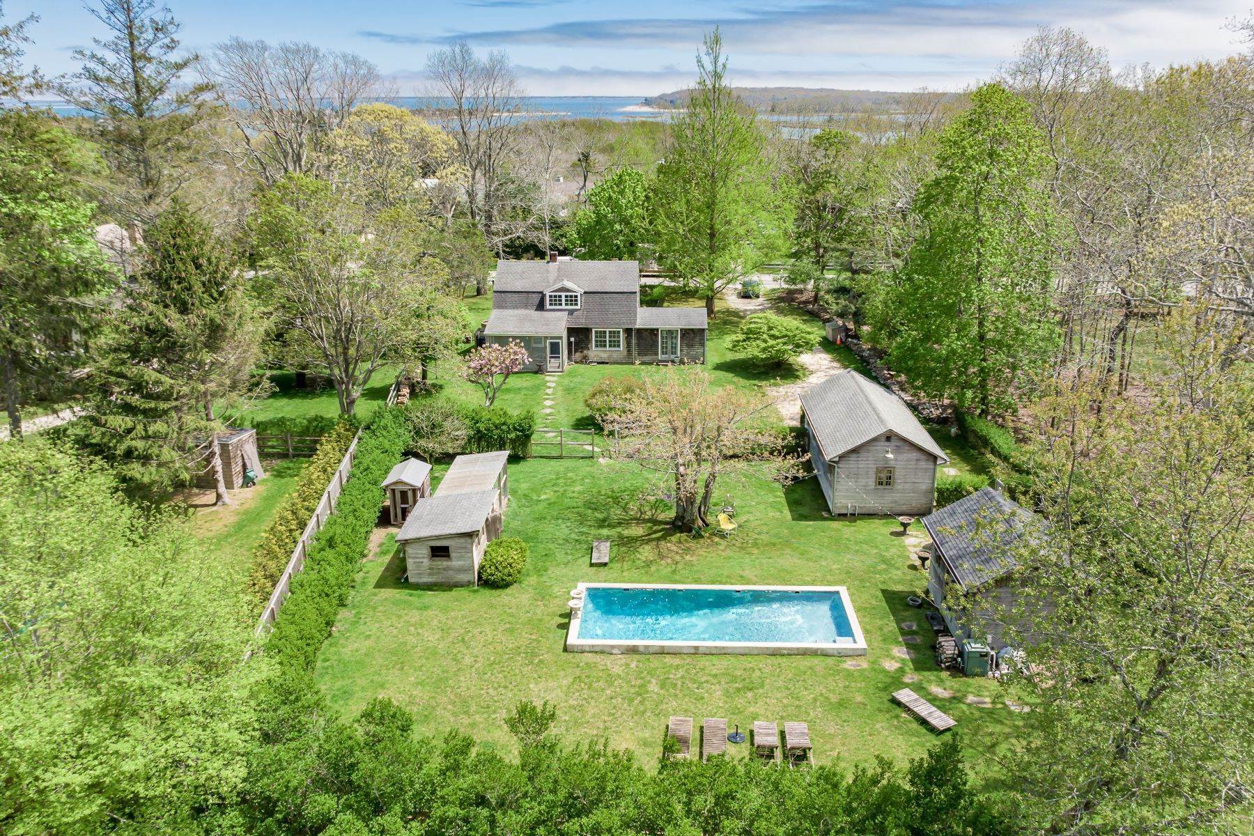 Single Family Homes for Sale at Timeless Springs Farmhouse Compound 943 Springs Fireplace Road East Hampton, New York 11937 United States