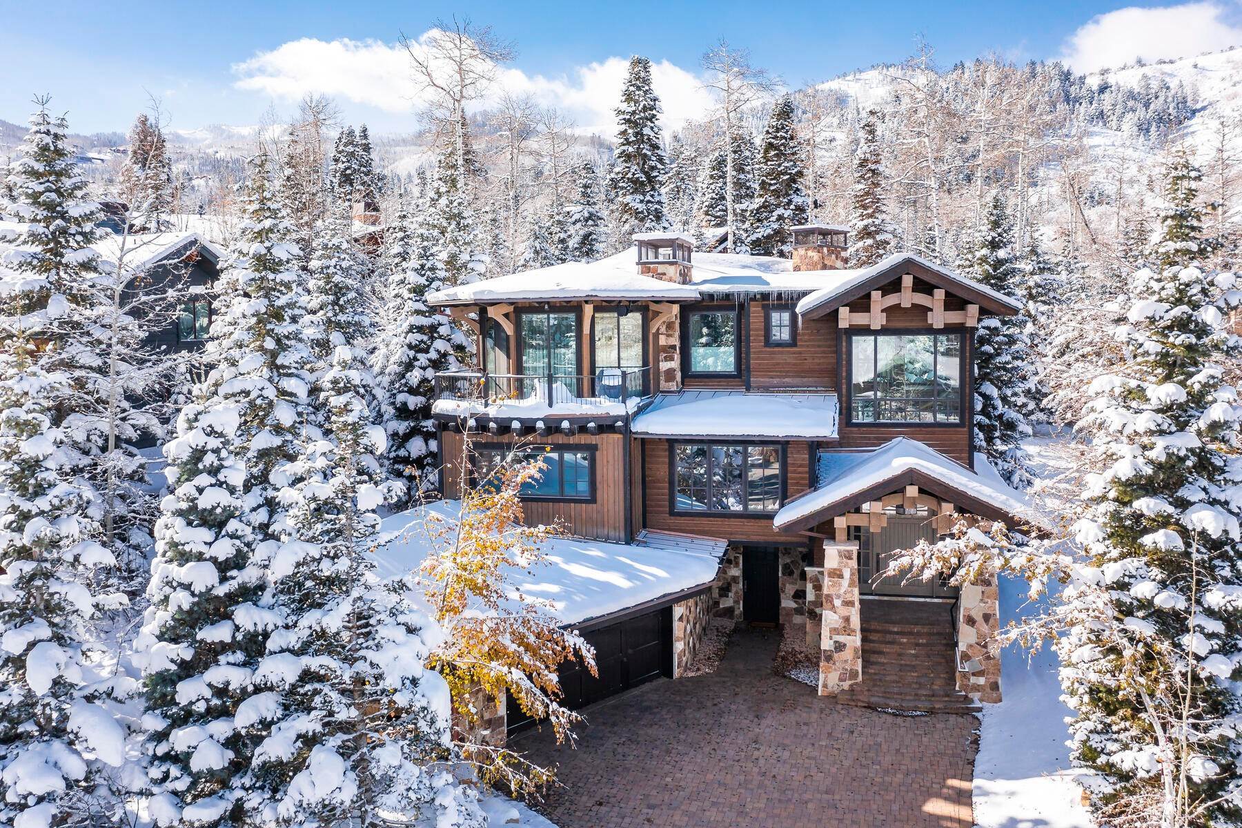 Single Family Homes for Sale at Luxuriously Designed Ski-in Board-Out Masterpiece 2383 W Red Pine Road Park City, Utah 84098 United States