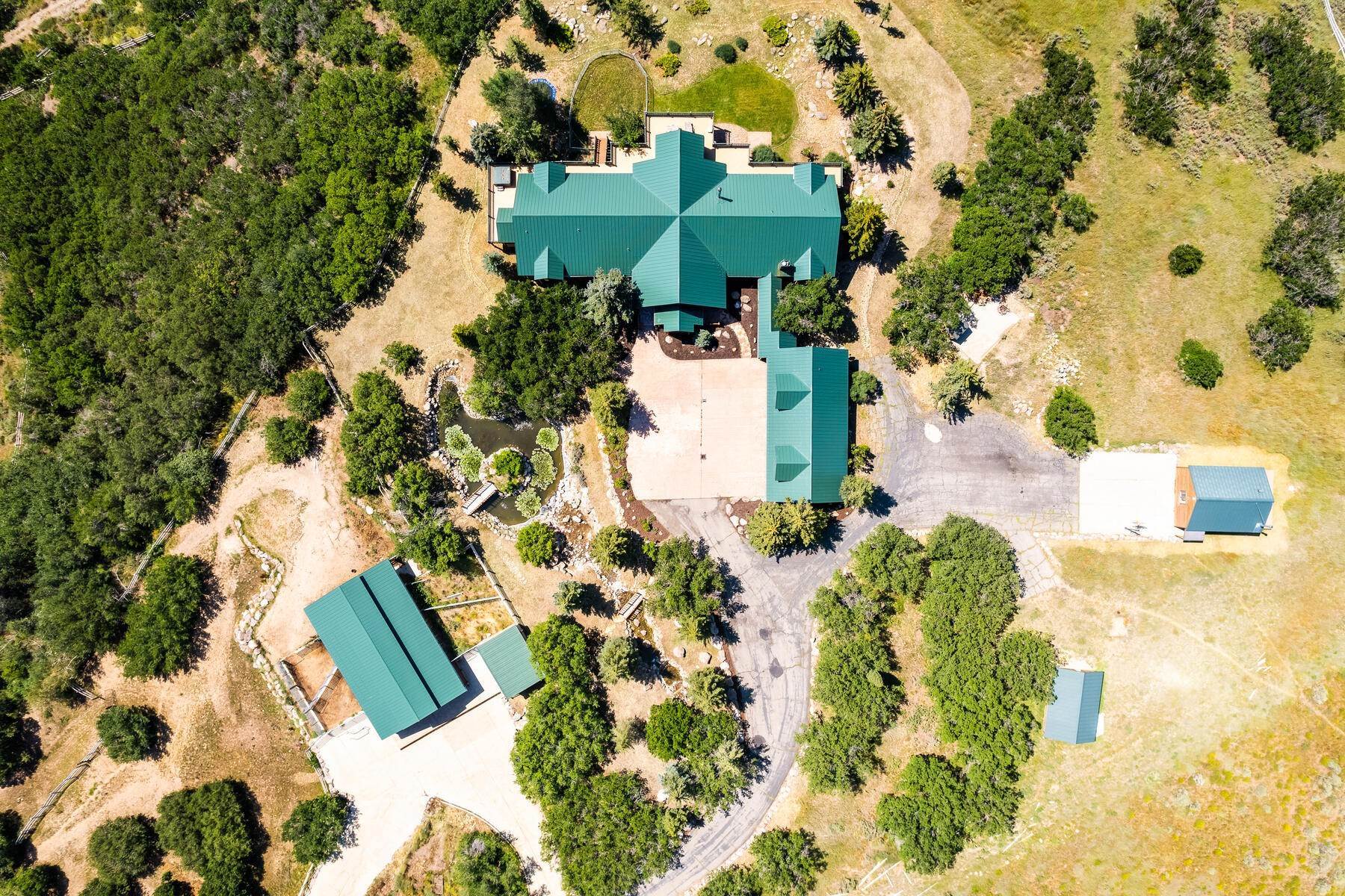 Single Family Homes for Sale at Park City Home on 20 Acres with Best Views, Pond & Guest House 331 Goshawk Ridge Rd Park City, Utah 84098 United States