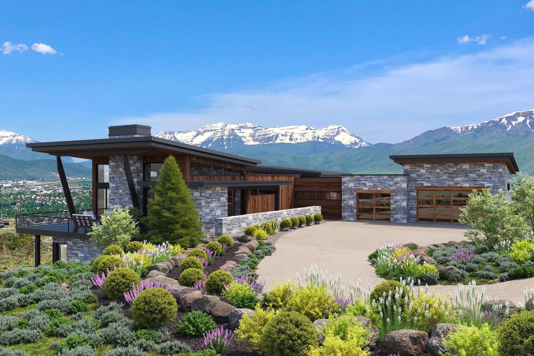 1. Single Family Homes for Sale at Mountain Contemporary Home With Dramatic Unobstructed Views In Red Ledges 1489 N Gold Mountain Circle, lot 453 Heber City, Utah 84032 United States