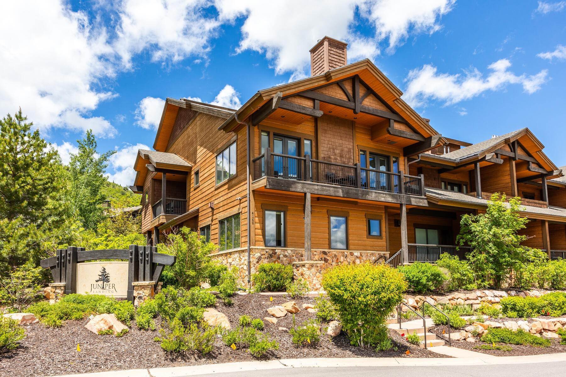 Condominiums for Sale at Premier Location in Juniper Landing- Walk to Ski and Golf 4165 Willow Draw Rd, Unit 104 Park City, Utah 84098 United States