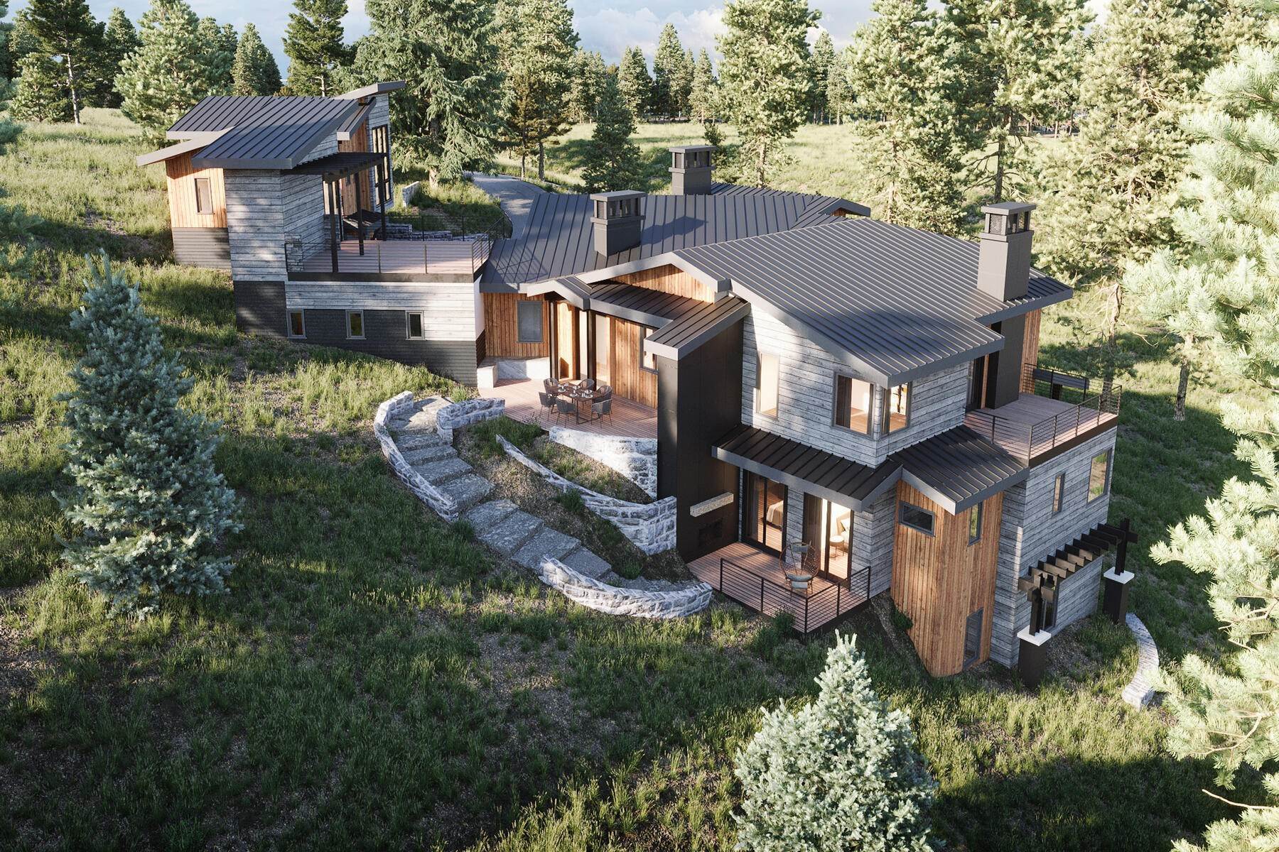 4. Single Family Homes for Sale at Stunning Design Merged With Elevated Mountain Views Overlooking Promontory 9319 Golden Spike Ct Park City, Utah 84098 United States