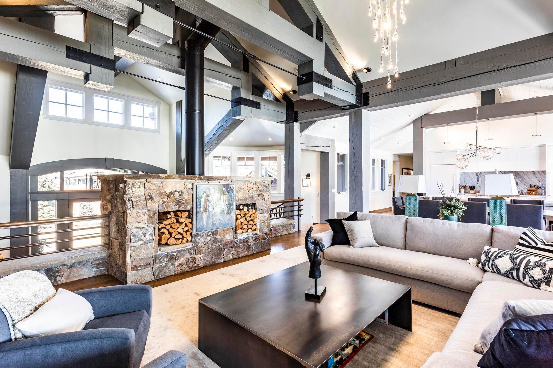 8. Single Family Homes for Sale at A beautifully timber designed home located at the southwest edge of Promontory 6068 Dakota Trl Park City, Utah 84098 United States