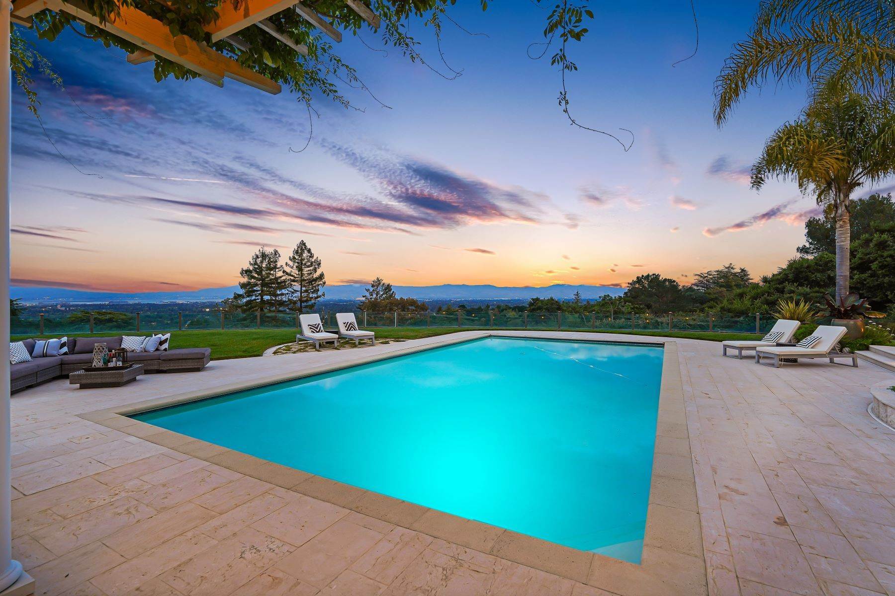 Single Family Homes for Sale at Spectacular Contemporary Home with Sweeping Bay Views 10560 Blandor Way Los Altos Hills, California 94024 United States